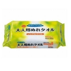 おもいやり心 大人用 ぬれタオル N-60 60枚入×12個 28187 三昭紙業｜primelink