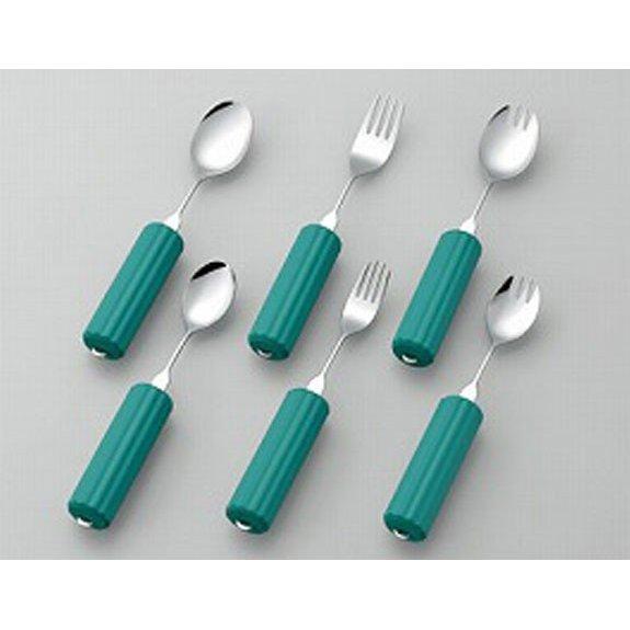 オールステンレスハンドル 28N-3 丸形28mmスポンジ付 スプーン・フォーク 兼用 大 斉藤工業 |  | 01