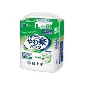 おむつ PU サルバ やわ楽パンツ 35873 Lサイズ 22枚入×4袋 白十字
