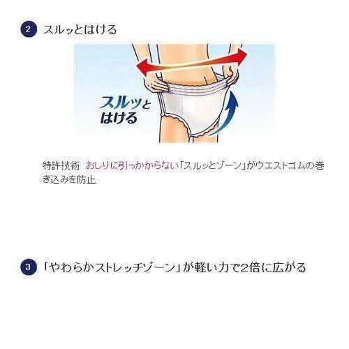おむつ ライフリー ユニ・チャーム うす型軽快パンツ Sサイズ 55842 24枚入×8袋_3