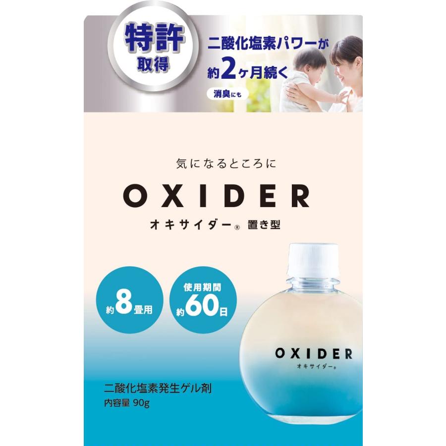 消臭 ウイルス OXIDER オキサイダー 97006 二酸化塩素ゲル剤 90g×24個 8畳用 CLO2 Lab｜primelink｜04