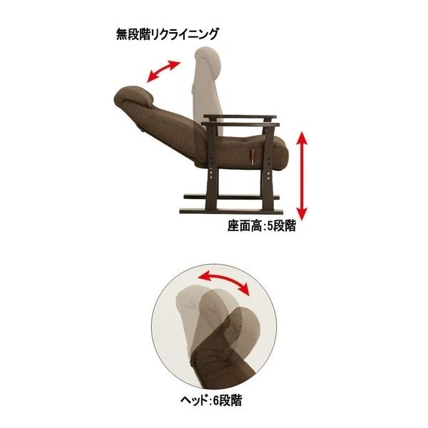 座いす リクライニング パーソナルソファ Care-407-RC グローリープランの画像