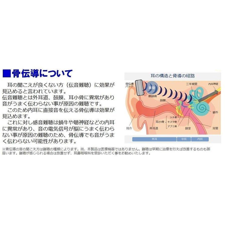集音器付 骨伝導 ワイヤレスヘッドホン DenDen デンデン DEN-HEADH NCD