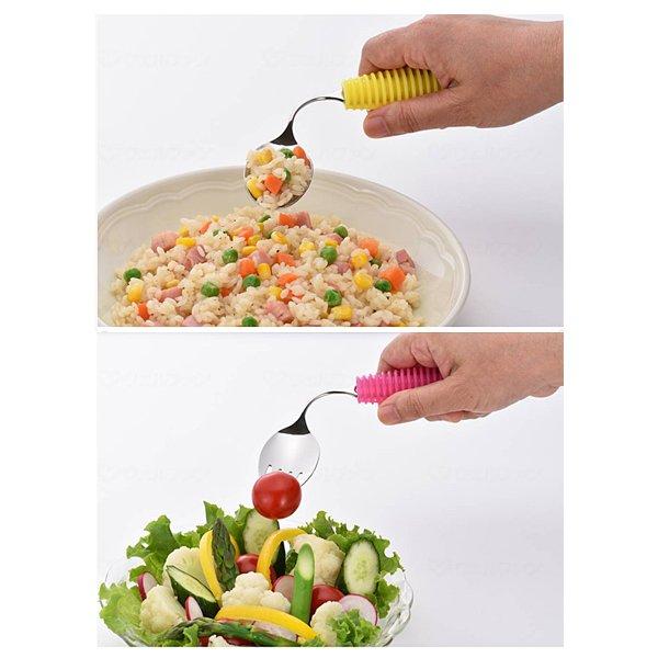 フレックス メタルスプーンフォーク兼用 小 FM-02 岡部洋食器製作所 食事 自助具 高齢者 介護 |  | 05