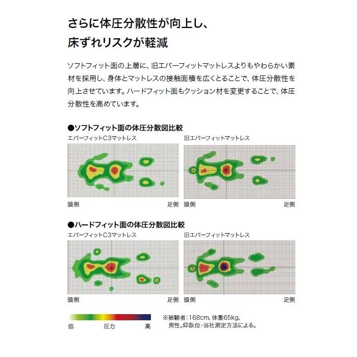 【新版】 マットレス エバーフィットC3 ドライタイプ パラマウントベッド 【1355836494】(48807円)