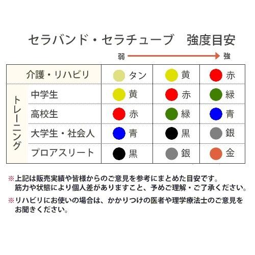 セラバンド 5.5m巻 黄 強度レベル 弱 アビリティーズ・ケア