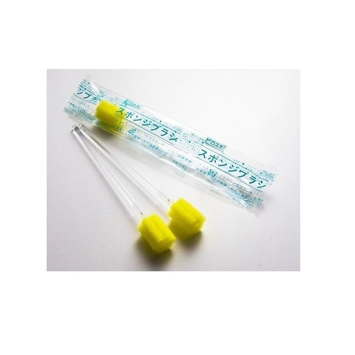 口腔ケア スポンジ 光る スポンジブラシ ピカスポ用 スポンジブラシ 50本入×4箱 X351P07 ベテルの画像