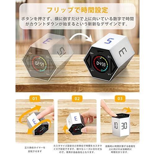 新時代のデジタルタイマー」TickTime 正六角柱 ポモドーロ