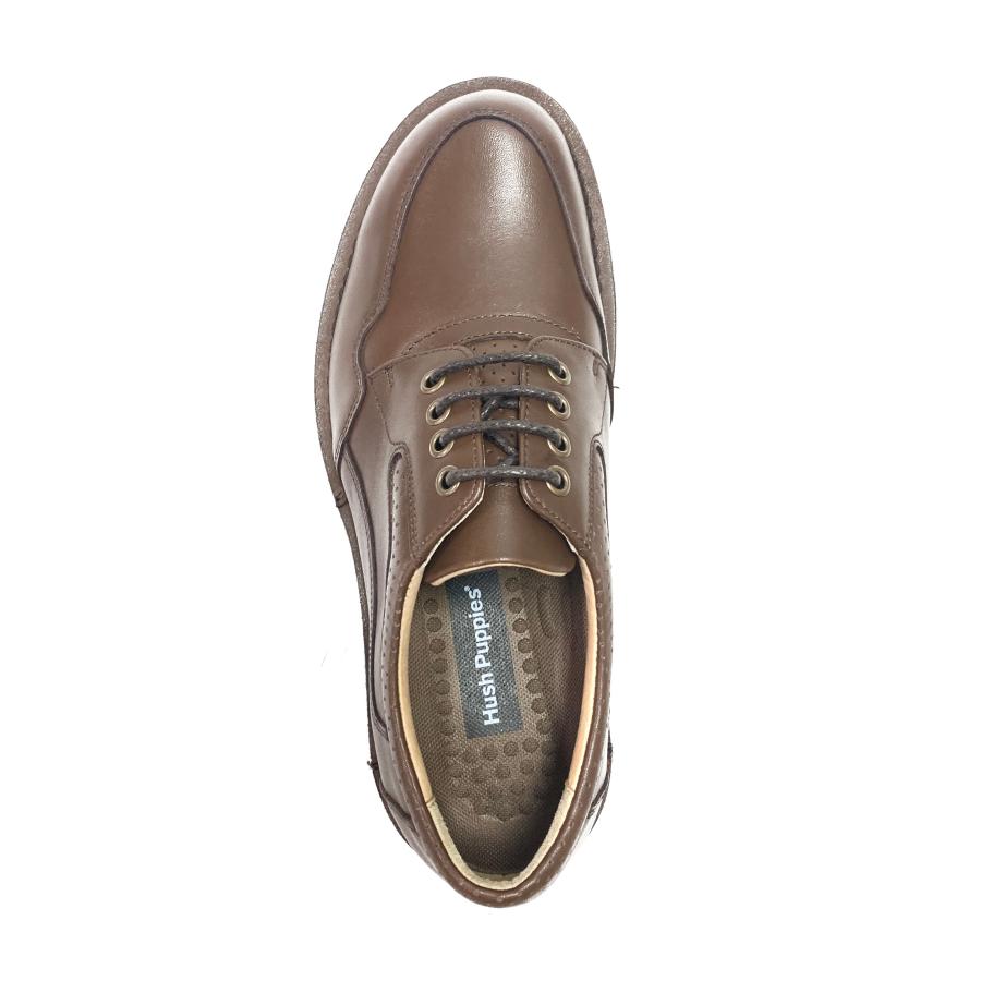 Hush Puppies（ハッシュパピー） ビジネスシューズ Uチップ 本革 幅広4E M5048NT Brown 正規