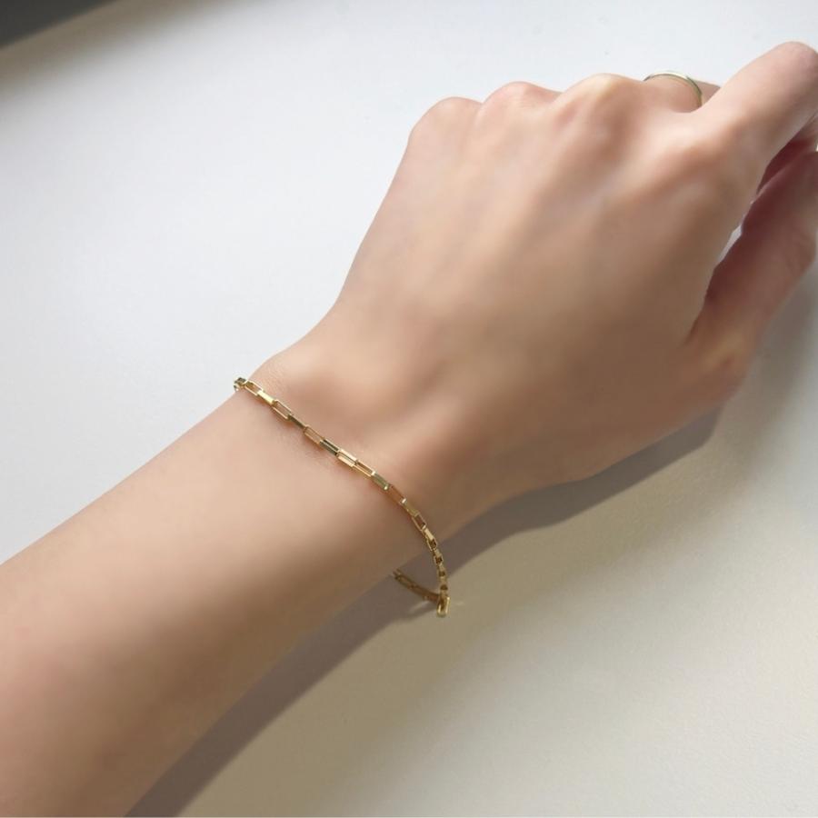 TOM WOOD ブレスレット　ゴールド　金　0703 TOMWOOD トムウッド Curb Bracelet L Gold ゴールド カーブ
