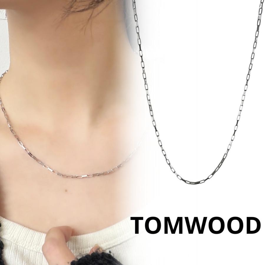 Tom Wood ネックレス TOMWOOD トムウッド Curb Chain M Gold-24.5 ゴールド カーブチェーン
