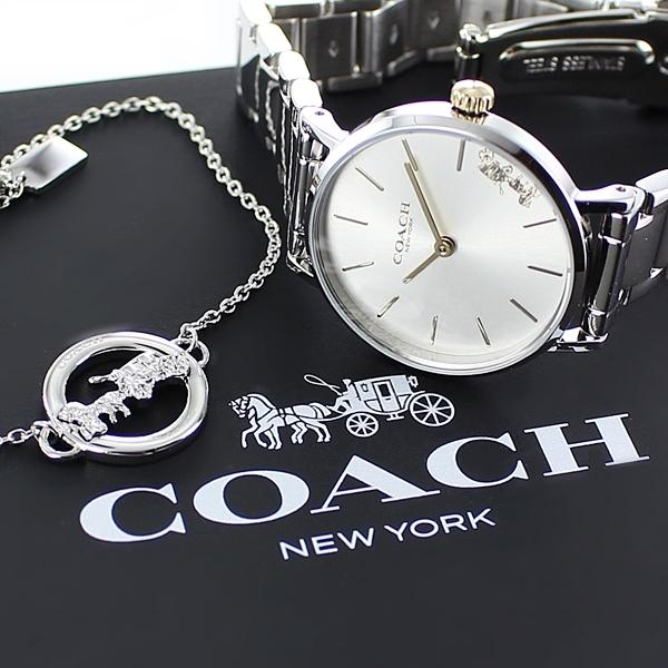 高級ブランド ギフトセット レディース 女性 コーチ 腕時計 2022 クリスマスプレゼント 馬車 ブレスレット ＆ 腕時計 - tin