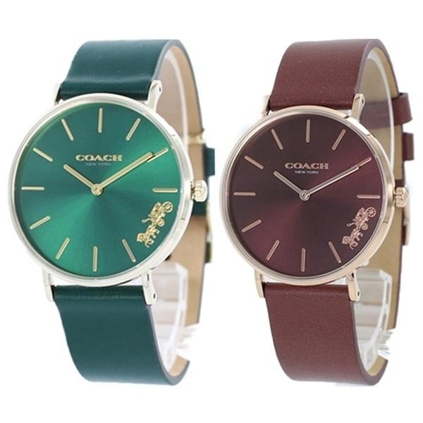 爆安プライス コーチ ペア ウォッチ 腕時計 代 30代 恋人 夫婦 プレゼント ブランド グリーン バーガンディ 革 50 Off Artrwanda Rw