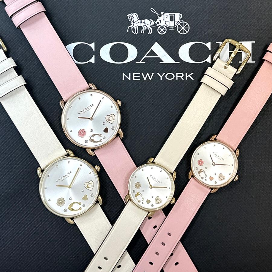 COACH コーチ 腕時計 手表 レディース アイボリー ピンク 革 COACH コーチ 腕時計 手表 レディース アイボリー ピンク 革