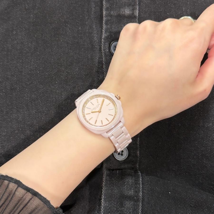 COACH（コーチ） 腕時計 レディース 正規品 5年保証 ピンク セラミック
