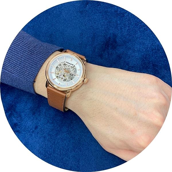 COACH コーチ メンズ 腕時計 手表 自動巻き スケルトン ブランド 男性 