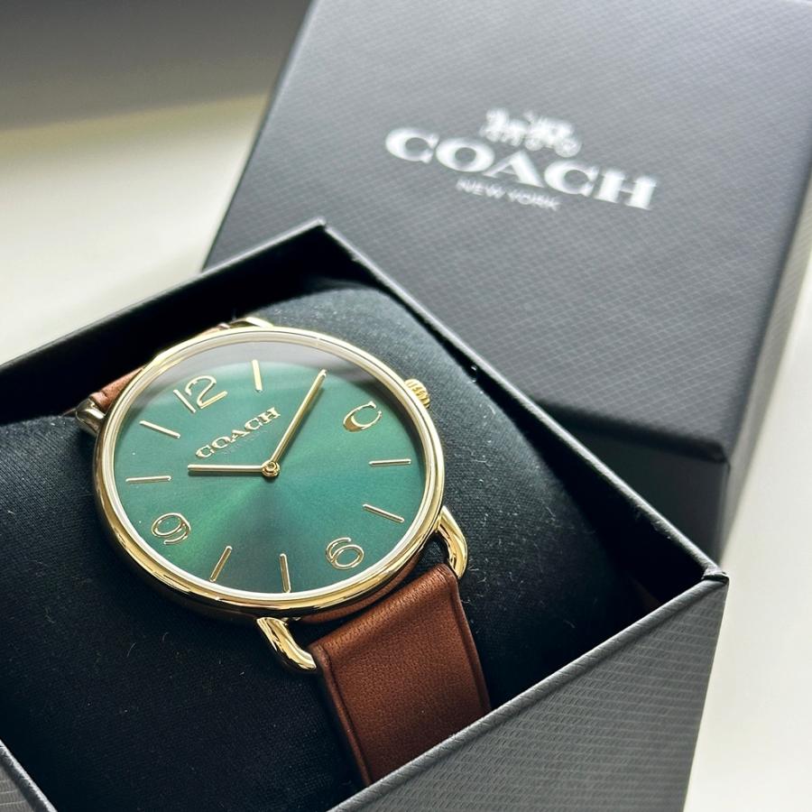 COACH（コーチ） 腕時計 手表 メンズ腕時計 スリム グリーン 文字盤