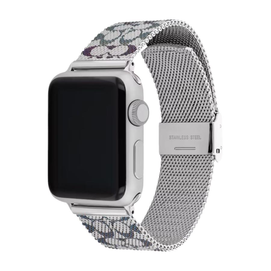 コーチ アップルウォッチ ベルト レディース シルバー SE SE2 SE3 38 40 41 42mm アップルウォッチ 11 爆買 成人 卒業 入学の画像