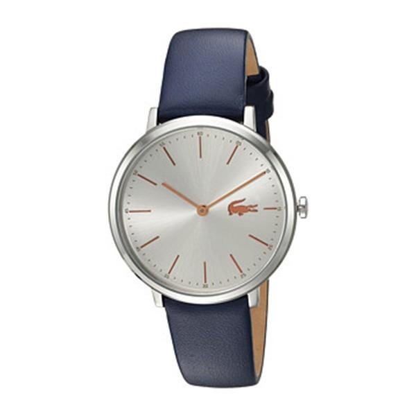 ラコステ レディース シルバー ローズゴールド ブルー レザー 2000986 腕時計 記念日 卒業 入学 お祝い