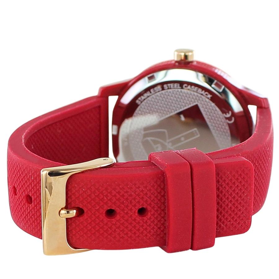 LACOSTE（ラコステ） 腕時計 レディース メンズ 36mm レッド シリコン