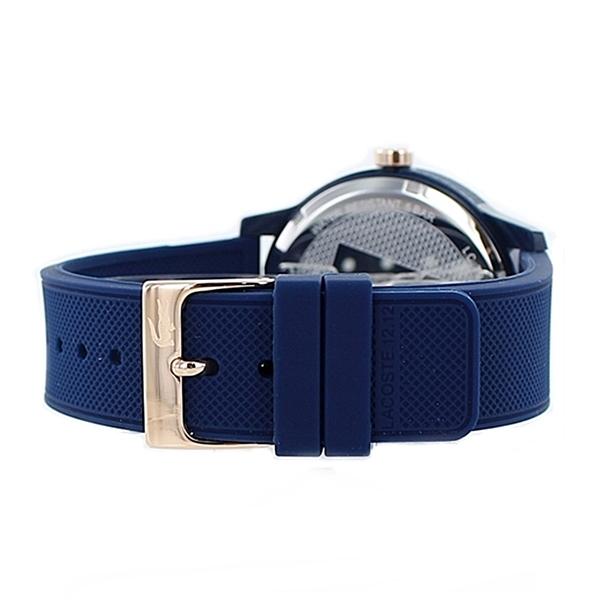 LACOSTE ラコステ メンズ レディース L.12.12 ローズゴールド×ネイビー ラバー 軽い スポーツ カジュアルウォッチ 2011011 腕時計 誕生日 プレゼント 父の日の画像