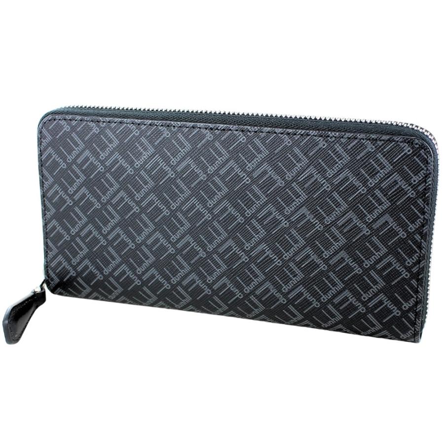 【新品未使用】dunhillダンヒル ラウンド長財布 シグネチャー定価49500 dunhill（ダンヒル） ラウンドファスナー 長財布 シグネチャー メンズ