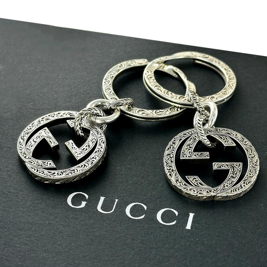 GUCCI グッチ ペア キーリング ブランド シルバー 925 ペア GUCCI グッチ ペア キーリング ブランド シルバー 925 ペア