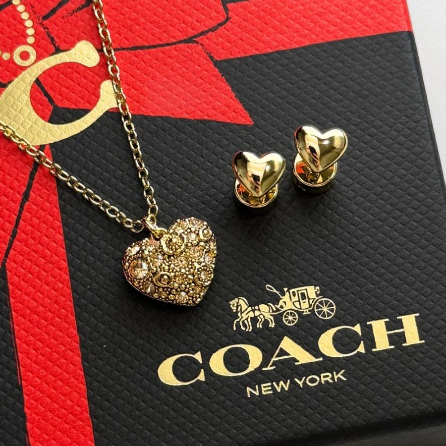 COACH（コーチ） ネックレス ピアス セット レディース 可愛い ギフト 