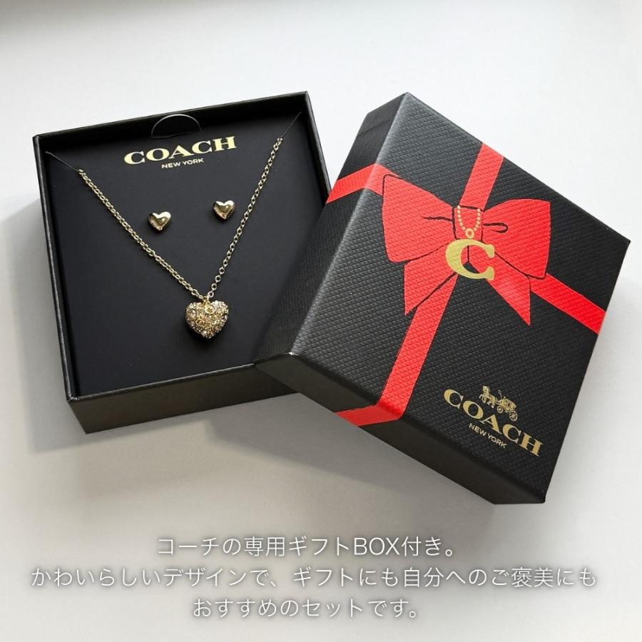 COACH（コーチ） ネックレス ピアス セット レディース 可愛い ギフト 