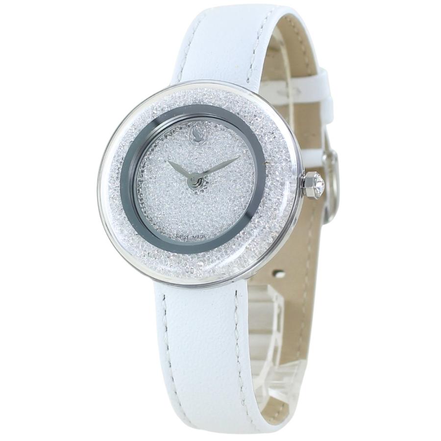 SWAROVSKI（スワロフスキー） 腕時計 レディース 上品 ホワイトレザー