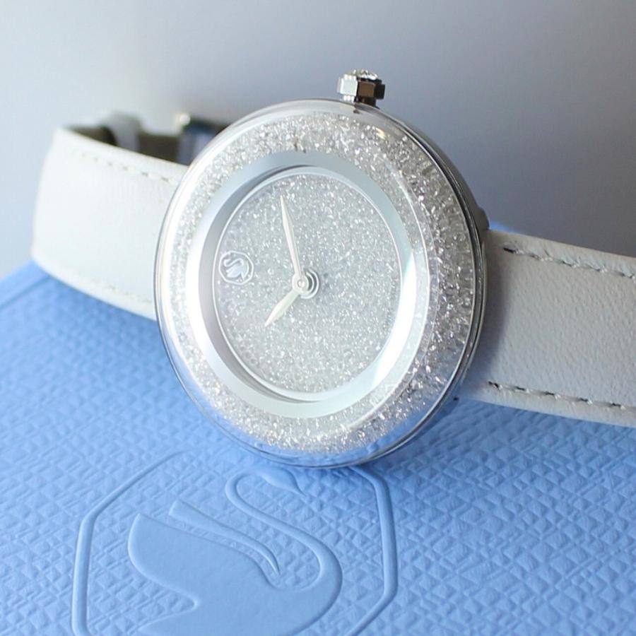 SWAROVSKI（スワロフスキー） 腕時計 レディース 上品 ホワイトレザー