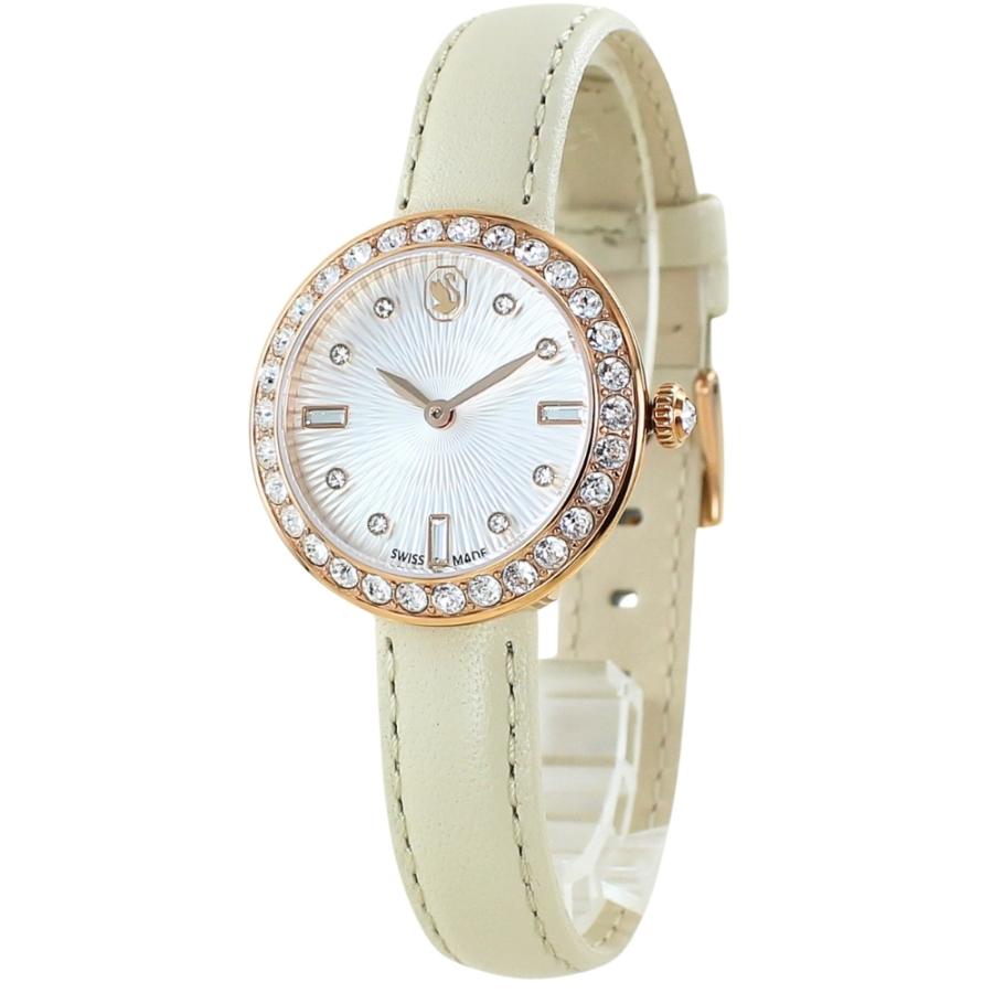 SWAROVSKI スワロフスキー 腕時計 レディース 上品 ベージュ
