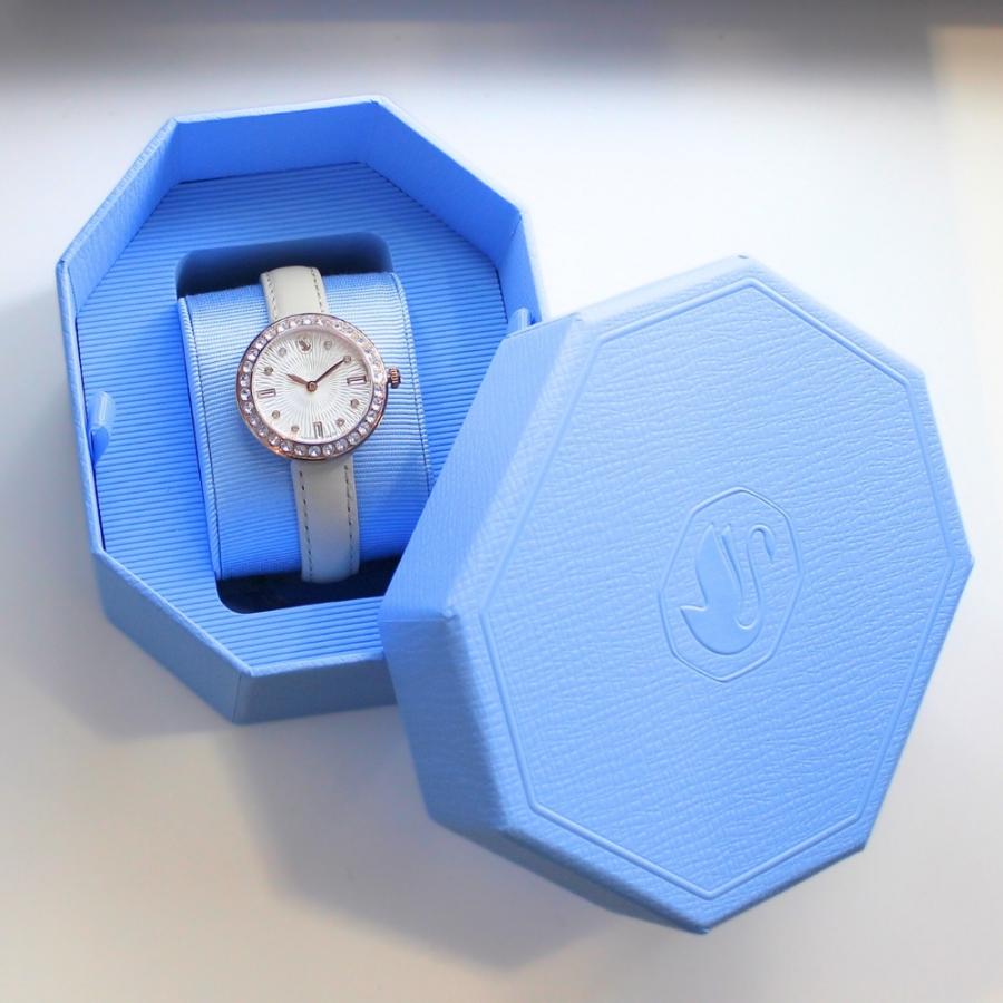 SWAROVSKI スワロフスキー 腕時計 レディース 上品 ベージュ