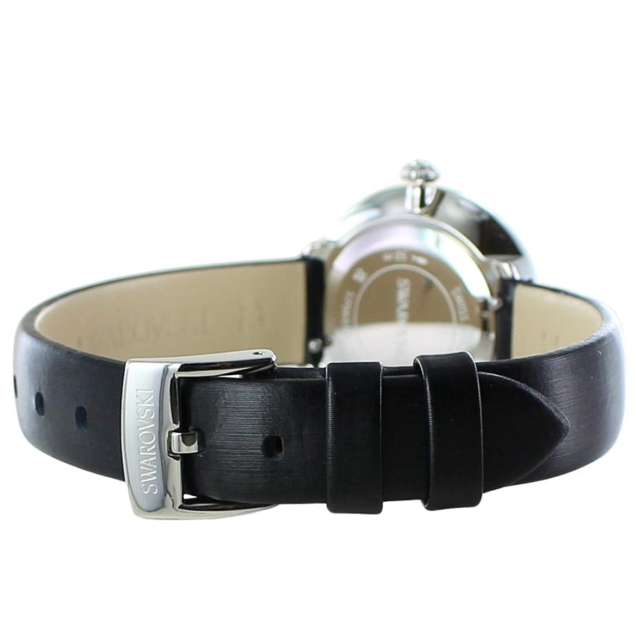 SWAROVSKI（スワロフスキー） 腕時計 レディース 上品 ブラックレザー