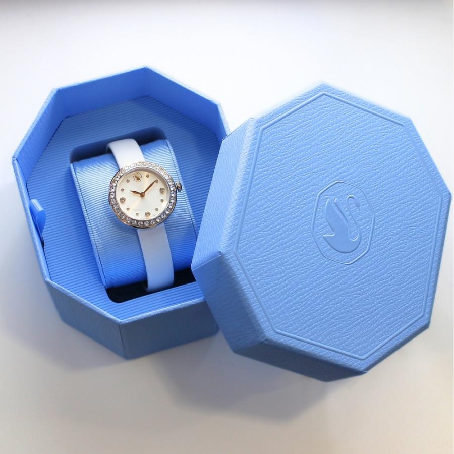 SWAROVSKI（スワロフスキー） 腕時計 レディース 上品 ホワイトレザー