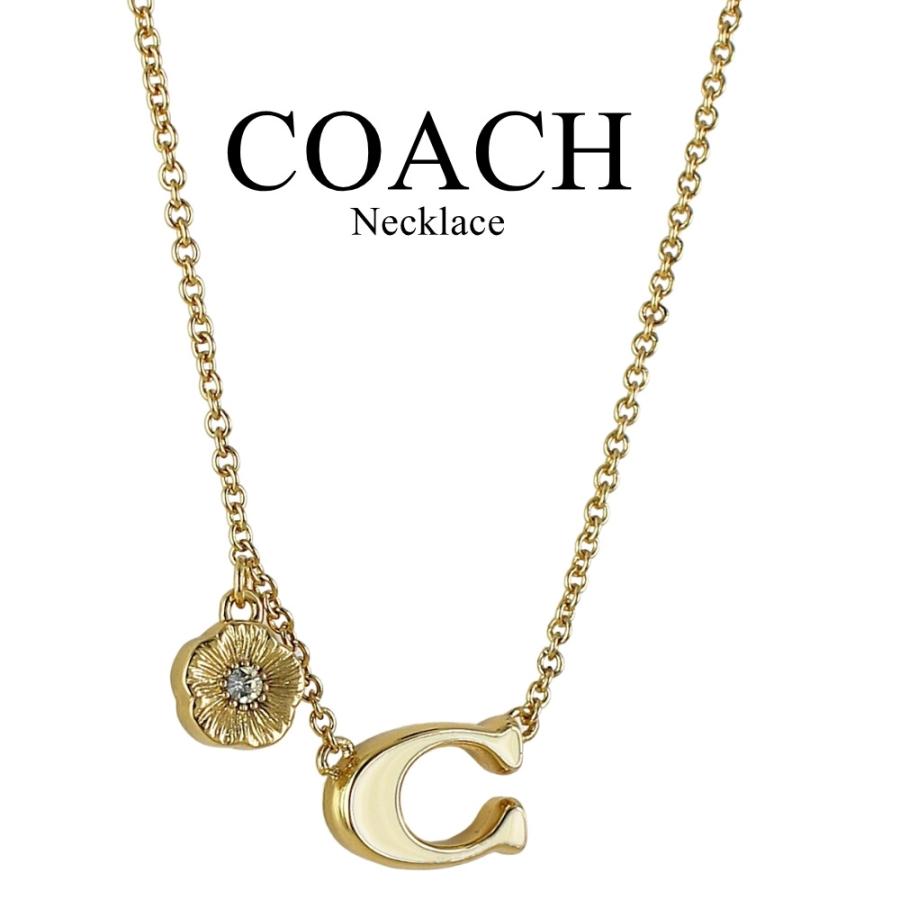 COACH（コーチ） ネックレス レディース Cロゴ ハート かわいい 
