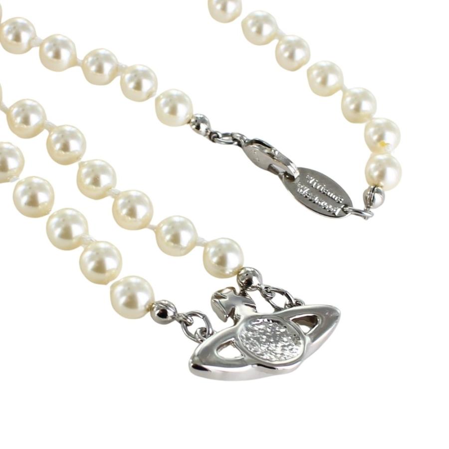 ヴィヴィアン　パールネックレス Vivienne Westwood◇LOELIA オーブ ロゴ パール ネックレス 3色