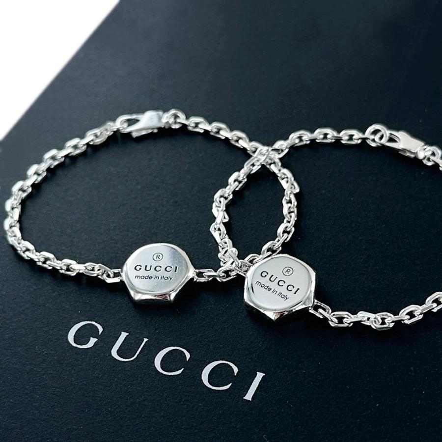 GUCCI グッチ ショッパー 付き ペアブレスレット 夫婦 カップル GUCCI グッチ ショッパー 付き ペアブレスレット 夫婦 カップル