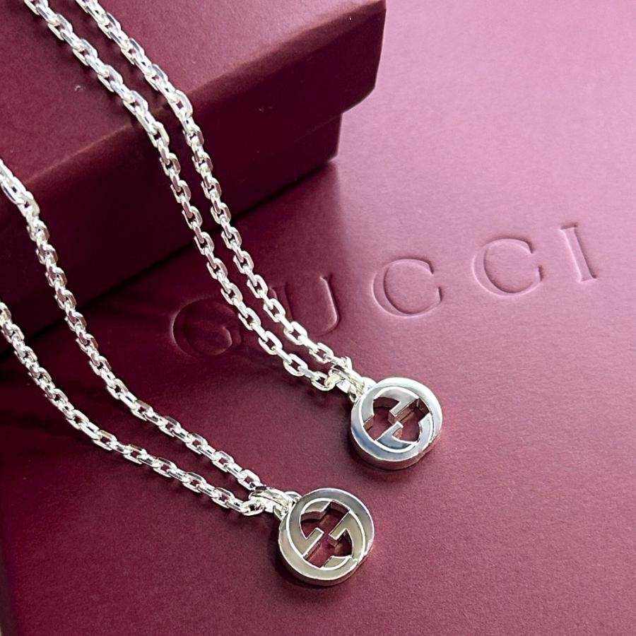 GUCCI ネックレス ペア 2点セット グッチ ペアネックレス ブランド シルバー925 クロス 十字架