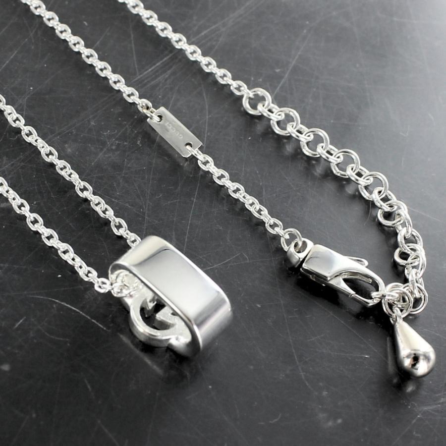 グッチシルバーネックレスペアセット グッチ ペアネックレス ブランド シルバー925 Gロゴ 誕生日 結婚