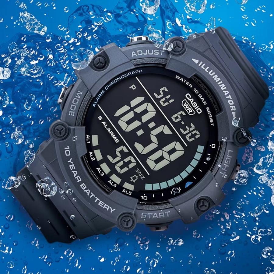 カシオ デジタル 腕時計 防水 メンズ レディース 大きい 見やすい 海 釣り 旅行 中学生 高校生 誕生日 プレゼント｜primewatch｜02