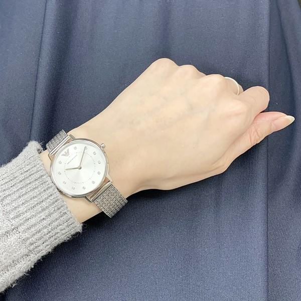 【稼動品】EMPORIO ARMANI　レディース腕時計　クォーツ　ブレスレット エンポリオアルマーニ腕時計/レディース/AR11055/ローズゴールド