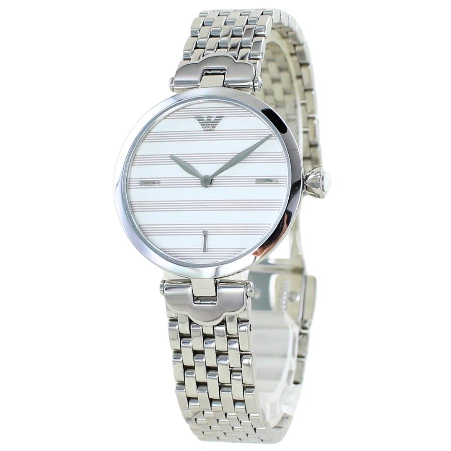 エンポリオアルマーニ ARMANI レディース 女性用 ブレスレットウォッチ ホワイト シルバー 大人 上品 AR11195 腕時計 卒業 入学 お祝い