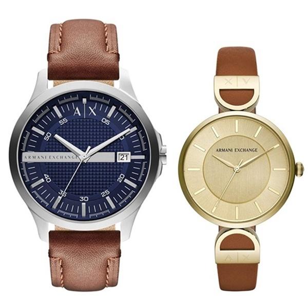 人気no 1 本体 アルマーニエクスチェンジ ペア ウォッチ 夫婦 恋人 な腕時計 大人の ペアギフト プレゼント レザー アウトレット送料無料 Www Kslcity Com My