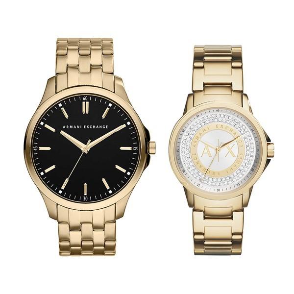 特典付き アルマーニ エクスチェンジ ペアウォッチ メンズ レディース ゴールド Ax2145ax4321 腕時計 ステンレス 国内送料無料