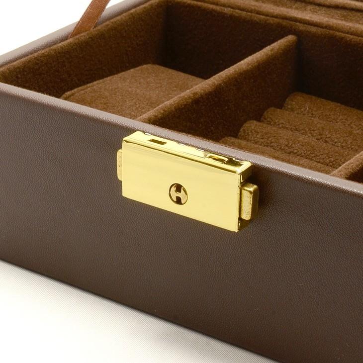 特典付き ペアウォッチ ペアボックス コレクションBOX アクセサリーケース リング 収納 ブラウン 誕生日  爆買 成人 卒業 入学 |  | 02