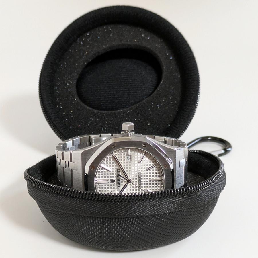 2個セット ペアで使える 腕時計収納ケース ブラック ハードタイプ コンパクト 携帯用 メンズ レディース ギフト  爆買 成人 卒業 入学 |  | 10