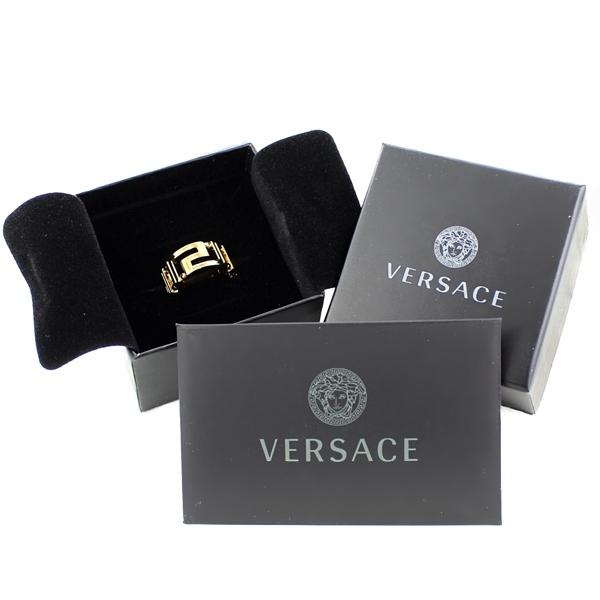 【VERSACE】指輪 リング　ゴールド　 箱付き VERSACE（ヴェルサーチェ） 指輪 メンズ リング ゴールド ヴェルサーチ