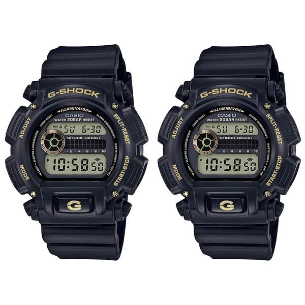 カシオ ペアウォッチ Gショック ペアウォッチ 2本セット デジタル ゴールド×ブラック 20気圧防水 即納 DW-9052GBX-1A9DW-9052GBX-1A9 腕時計 誕生日 プレゼント