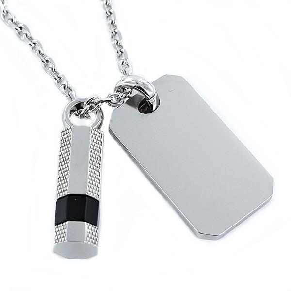 Diesel ディーゼル ユニセックス メンズ レディース プレート シルバー ネックレス アクセサリー ブランド アクセ DX1156040 DIESEL（ディーゼル） ユニセックス メンズ レディース プレート
